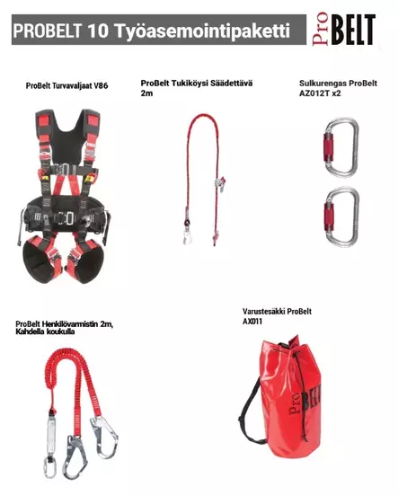 Probelt Työasemointipaketti V86 - Putoamissuojaimet - PB10 - 1