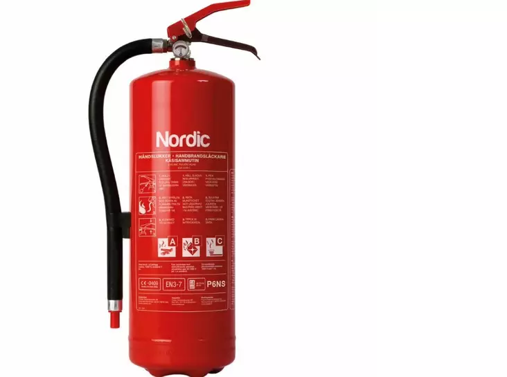 Nordic P6NS 6 kg jauhesammutin - Ensiapu - 19075 - 1