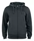 Clique Basic active hoody FZ, musta - Hupparit - 021014-99 - 1