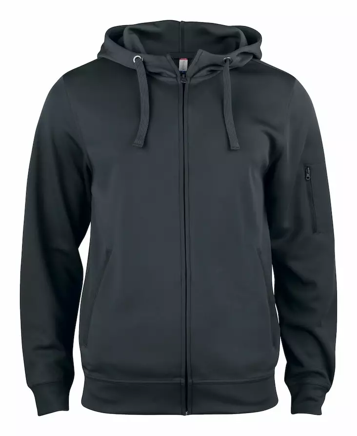 Clique Basic active hoody FZ, musta - Hupparit - 021014-99 - 1