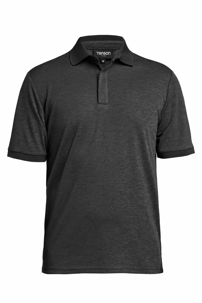 TXlite Melange Polo Men, musta - T-Paidat - 465018060-999 - 1